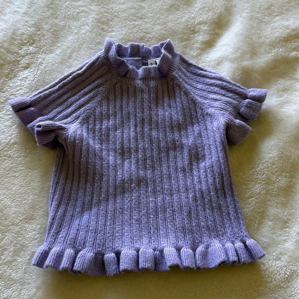 Janie and Jack Lavender Knit Sweater